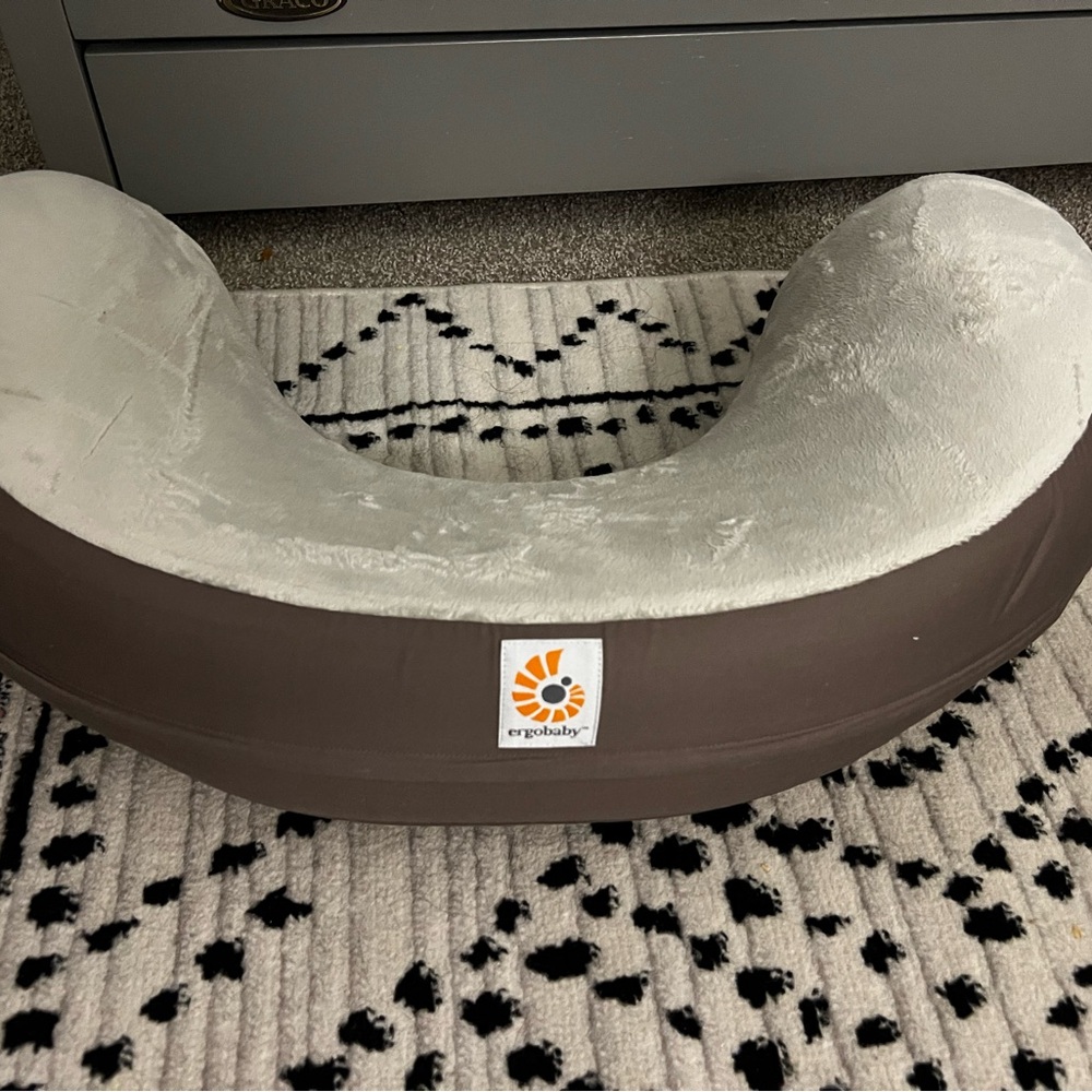 Ergobaby Gray and Brown Accent Pillow